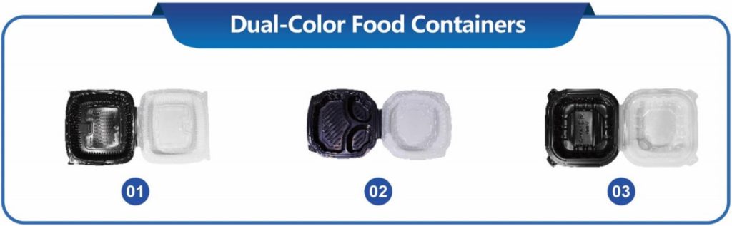 Dual-Color Food Containers