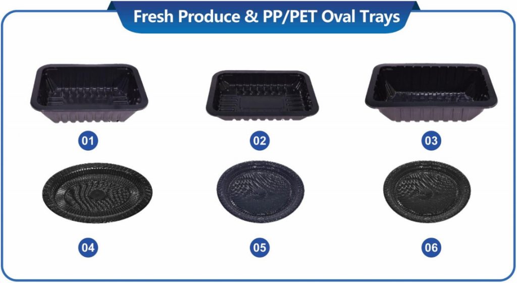 Fresh Produce & PP/PET Oval Trays